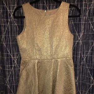 GianniBini Juniors Gold Dress Sz 16